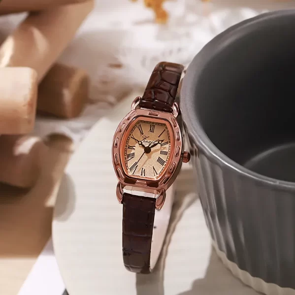 Reloj De Mujer Marron Estilo Clásico