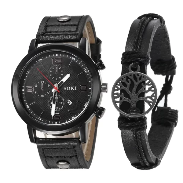 Reloj Negro De Pulsera Informal Para Hombre - Imagen 2