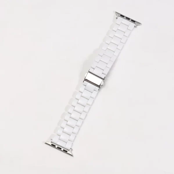 Correa De Reloj Blanco Retro Color Sólido