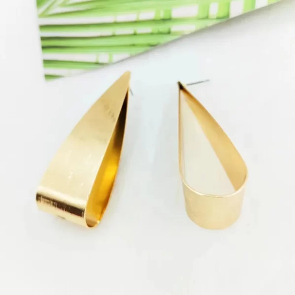 Pendientes Oro Triangular Dobles