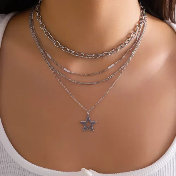 Collar Plata Star Aleación