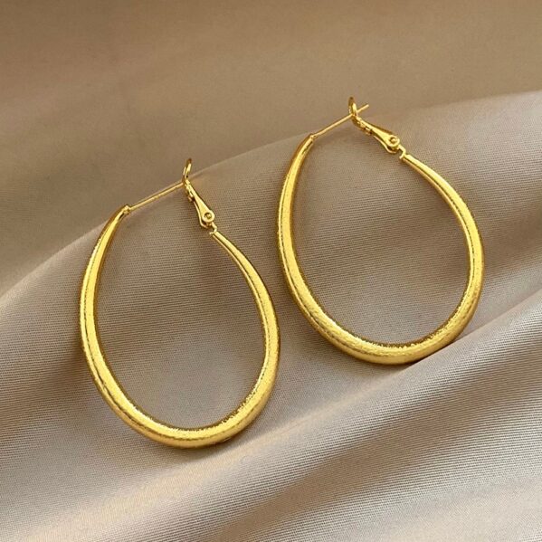 Arracadas Doradas Glam 18K - Imagen 2