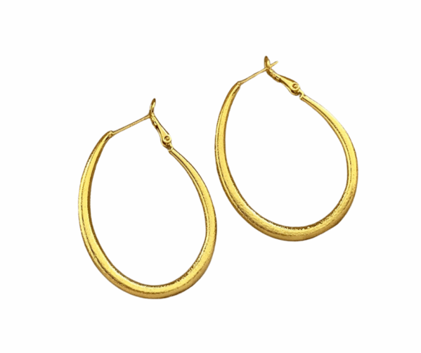 Arracadas Doradas Glam 18K - Imagen 3