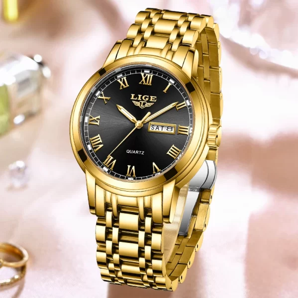 Reloj LIGE Gold Black