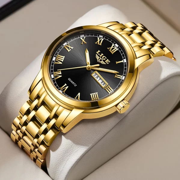 Reloj LIGE Gold Black - Imagen 4