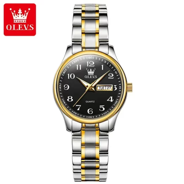 Reloj de Cuarzo OLEVS Balck Dorado