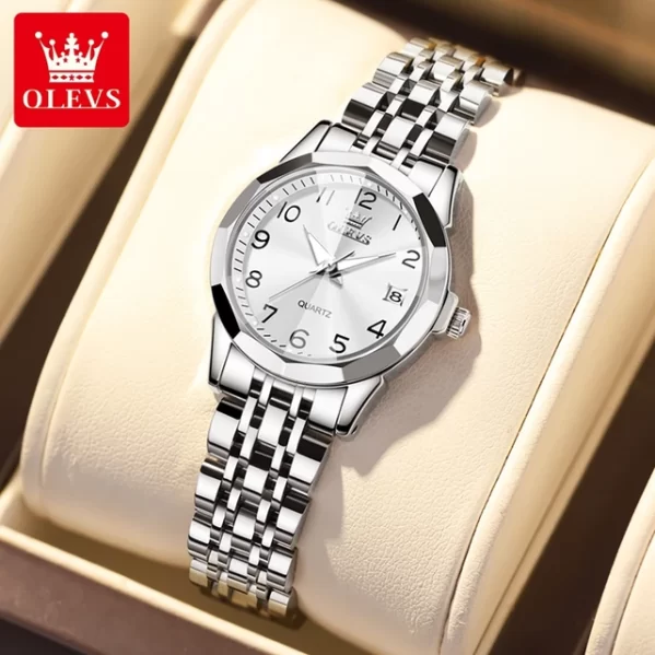 Reloj de Cuarzo OLEVS Silver