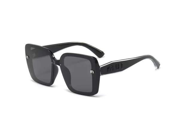 Gafas De Sol Polarizadas Con Diseño De Lujo Cuadradas Con Degradado Mui Mui Negro - Imagen 4