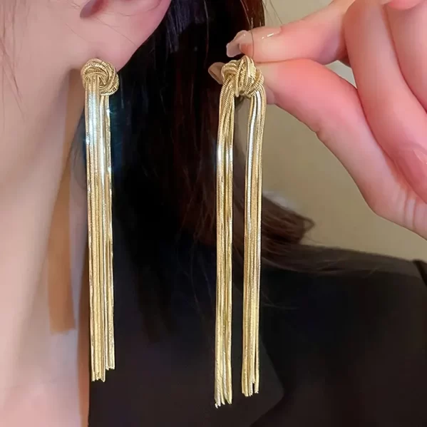 Pendientes Dorados Chic Largos