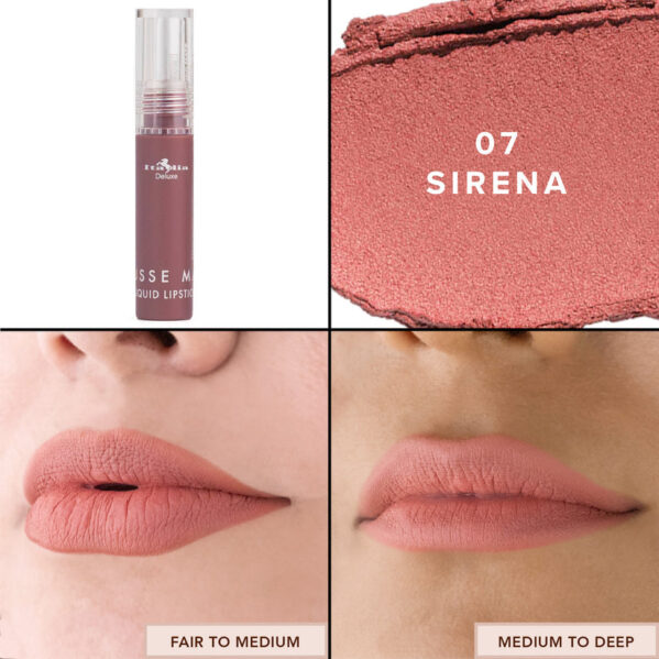 Labial Líquido Mousse Matte Italia Deluxe #07 Sirena - Imagen 2