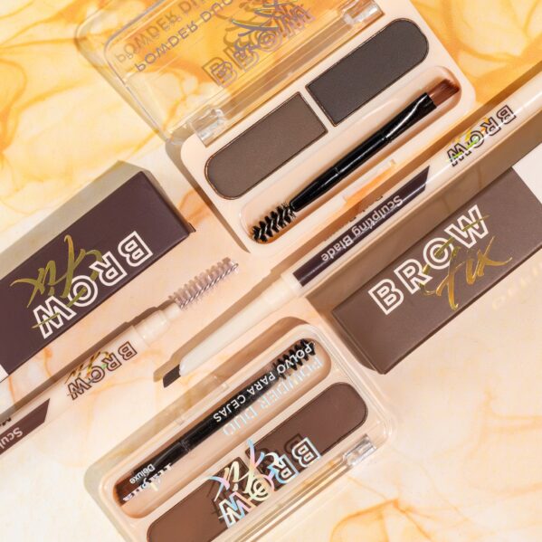 Sombra Para Cejas Brow Fix Italia Deluxe - 02 Medium Brown - Imagen 2