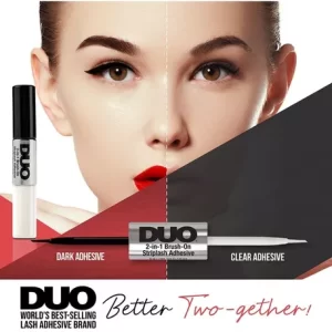 Pegamento DUO Rojo 2 En 1 Negro/Transparente