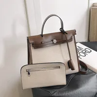 Bolso Estilo Herbag Con Cartera Coffe