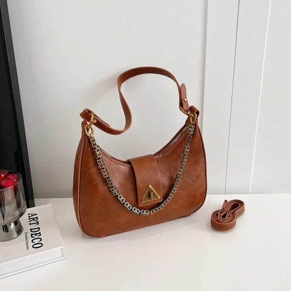 Bolso De Hombro Media Luna Cafe