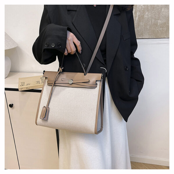Bolso Estilo Herbag Con Cartera Caqui - Imagen 2