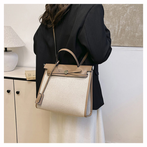 Bolso Estilo Herbag Con Cartera Caqui - Imagen 10