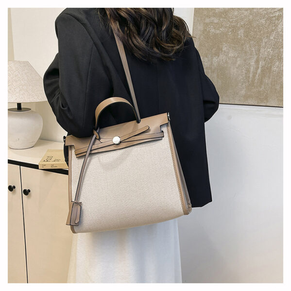 Bolso Estilo Herbag Con Cartera Caqui - Imagen 3