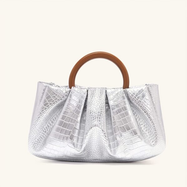 Clutch Plateado Aura - Imagen 5