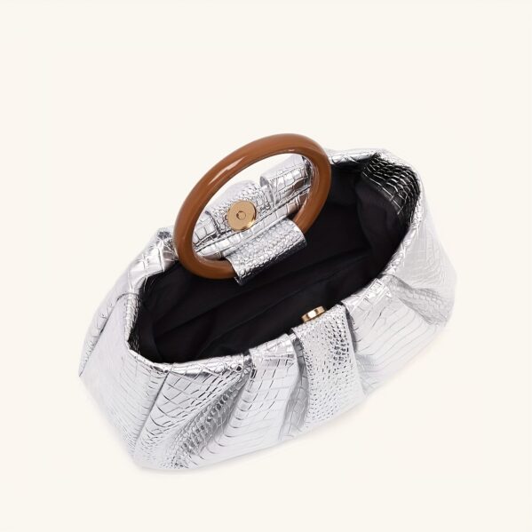 Clutch Plateado Aura - Imagen 4