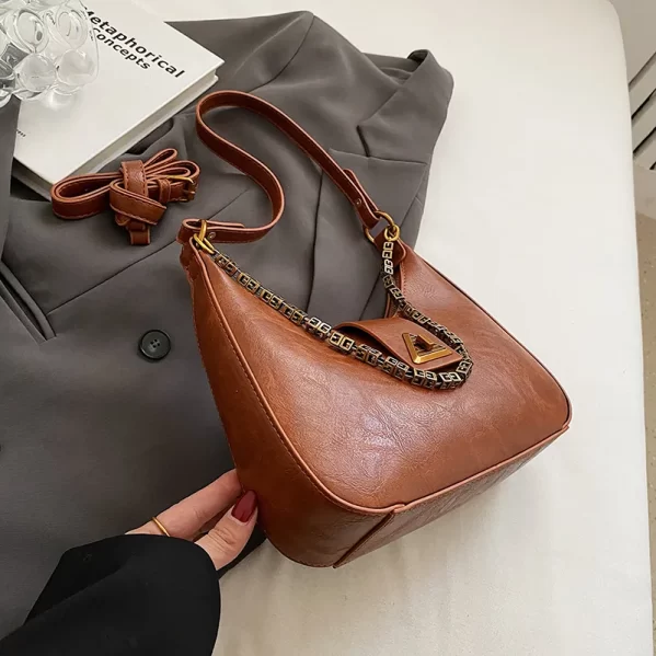Bolso De Hombro Media Luna Cafe - Imagen 6