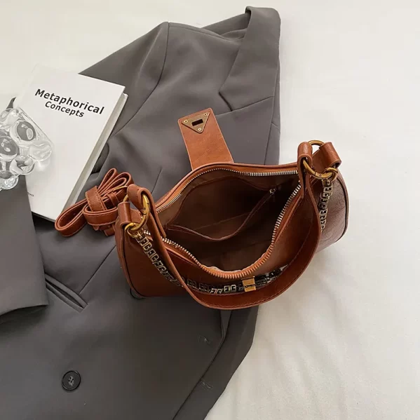 Bolso De Hombro Media Luna Cafe - Imagen 8