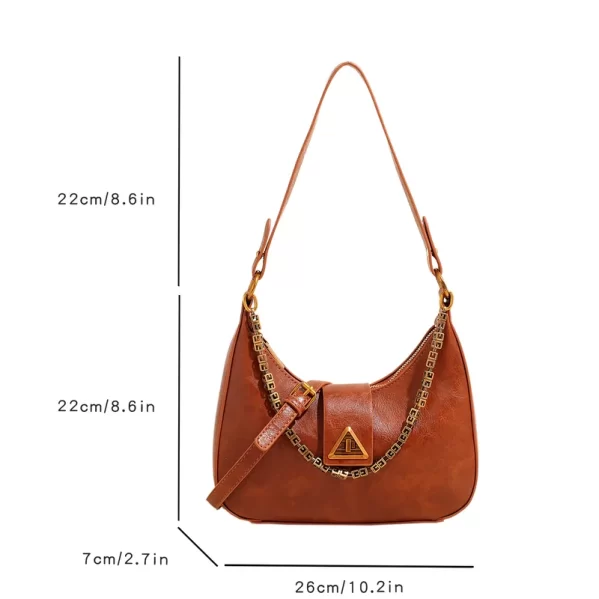 Bolso De Hombro Media Luna Cafe - Imagen 12