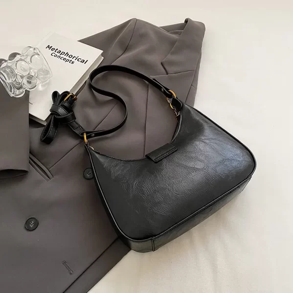 Bolso De Hombro Media Luna Cafe - Imagen 5