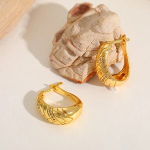 Aretes Élise – Arracada Brillante con Toque Francés