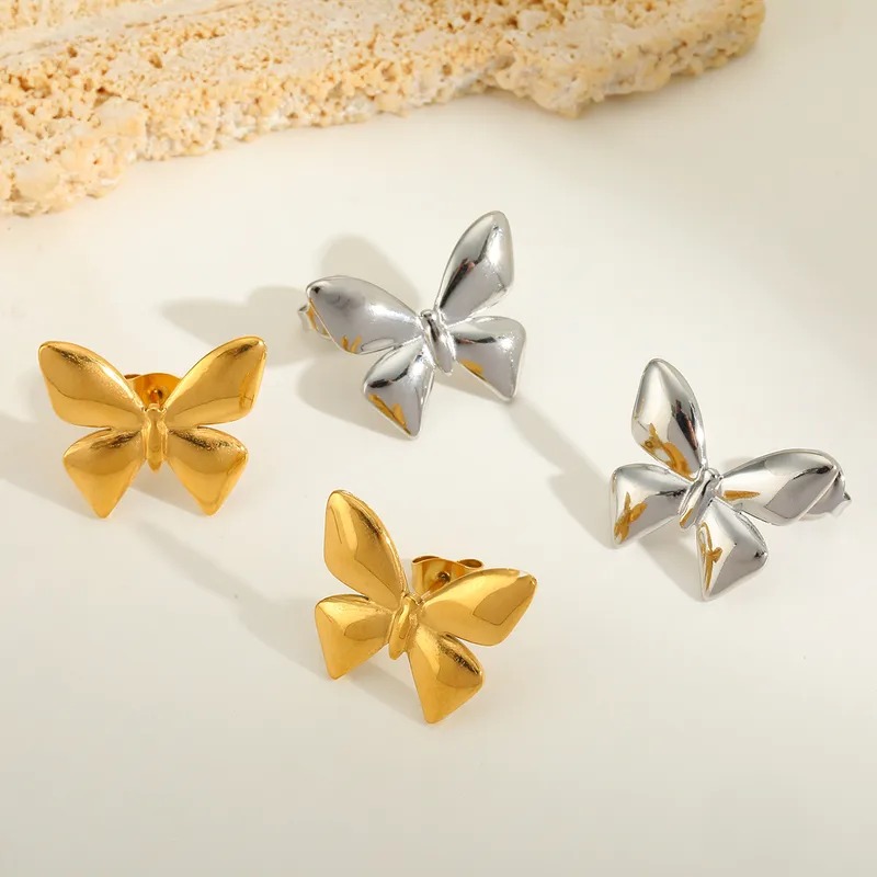 Golden Flutter – Acero Inoxidable 304 Chapados en Oro de 18K - Imagen 2