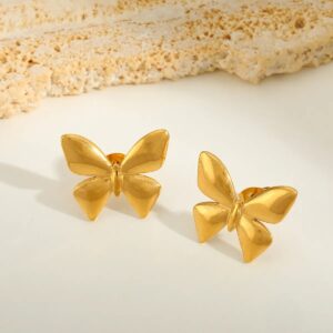 Golden Flutter – Acero Inoxidable 304 Chapados en Oro de 18K