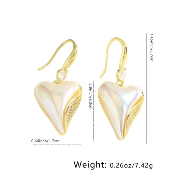 Heart Drop Shine – Acero y Cobre Chapado en Oro - Imagen 4