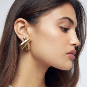 Aretes X Vintage – Estilo Clásico Dorado