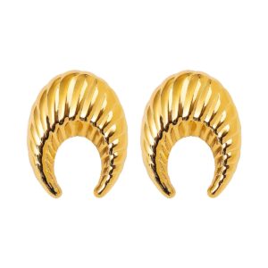 Croissant Lunar Style – Acero Inoxidable 304 Dorado
