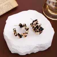 Aretes GeoBeat Negro - Estilo Vintage Urbano en Aleación
