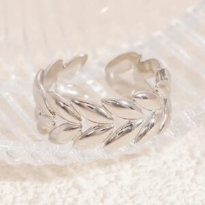 Anillo Fólia Acero Inoxidable