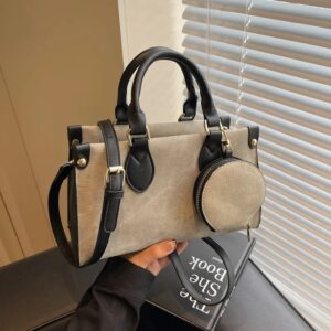 Bolso Bandolera Viena Clásica Cuadrada – Beige