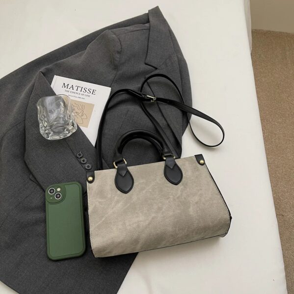 Bolso Bandolera Viena Clásica Cuadrada – Beige - Imagen 2