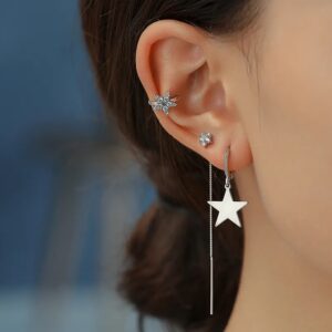 Set Starry Trio – Pendientes y Piercing con Estrellas en Cobre