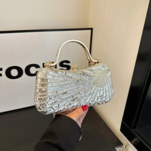 Bolso Clutch Brillante Lumina - Plata