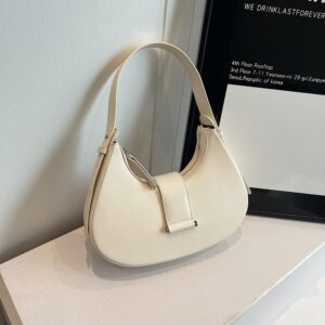 Bolso Dumpling Clásico con Hebilla - Beige