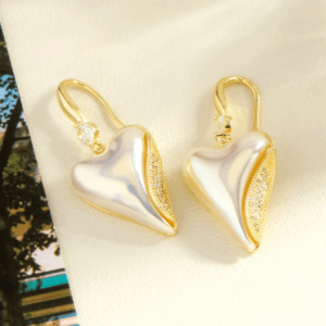 Heart Drop Shine – Acero y Cobre Chapado en Oro