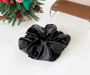 Scrunchie Soft Touch Grande – Negro