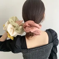Scrunchie Raso Francés - Verde - Imagen 2