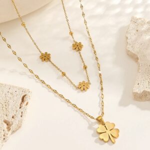 Collar Lucky Layers – Acero de Titanio