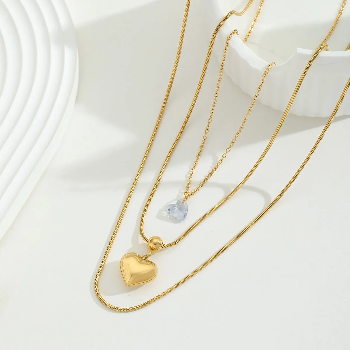 Collar Sweet Layers – Acero Inoxidable Chapado 18K