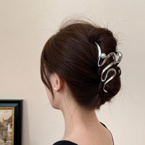 Pinza Metalica Spiral - Plateado