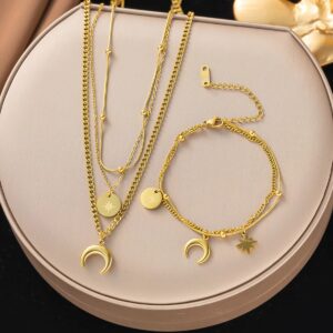 Set Lunar Dorado – Acero Inoxidable 316