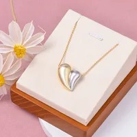 Collar Corazón Dual – Cobre