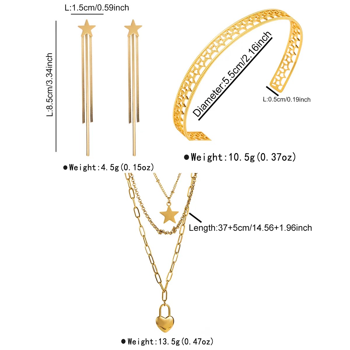 Collar Starlock – Acero Inoxidable 304 - Imagen 2