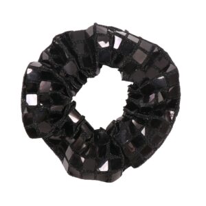 Scrunchie Disco Glam – Negro